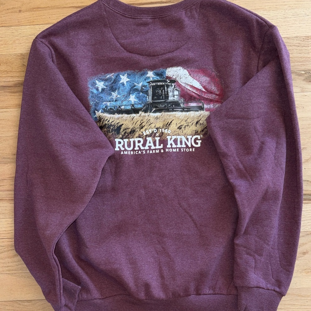 Men's Purple crewneck Sweater - Picture 4 of 5